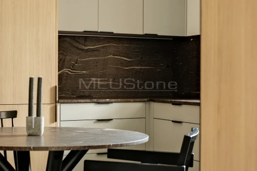 Brown Silk - Blaty kuchenne granitowe - Kamieniarstwo MEUStone Bielsko-Biała