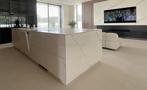 Blaty kuchenne ze spieku Laminam Calacatta Oro Venato Kuchnie spieki kuchnia MEUStone Bielsko-Biała